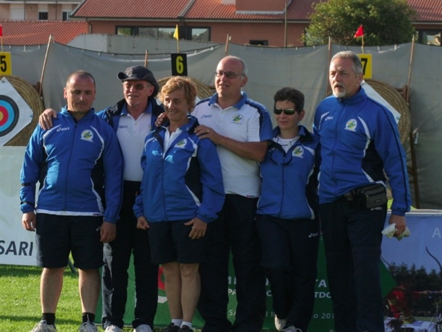 Il gruppo degli arcieri, Loredana, Susanna, Diego, Armando, Arnaldo e Mario